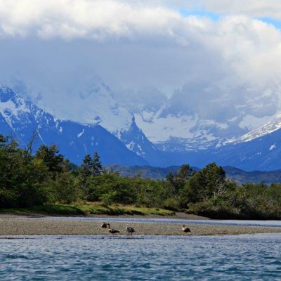 Entering Torres del Paine National Park via Rio Serrano www.compassandfork.com