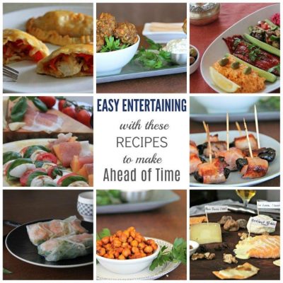 Easy entertaining with these Recipes to make Ahead of Time www.compassandfork.com