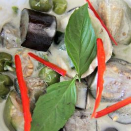 Green Curry with Chicken and Eggplant