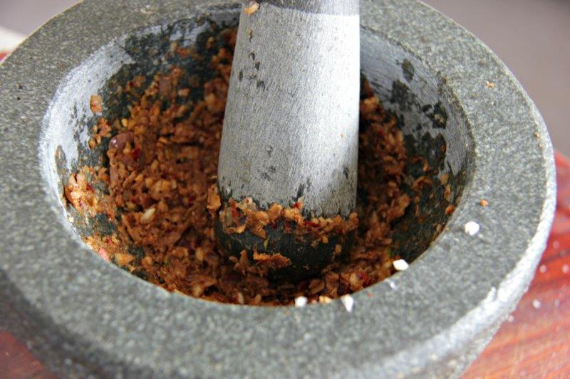 mortar & pestle - Easy Red Curry Paste Will Make you Cook Better Thai www.compassandfork.com