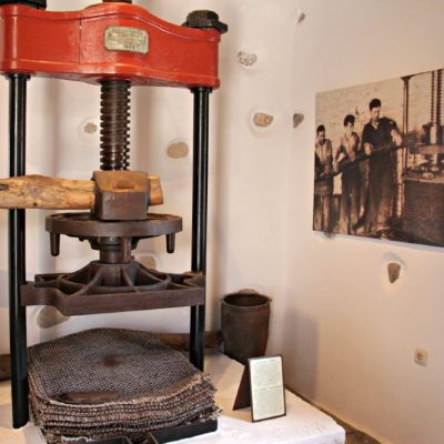 A long and healthy family tradition in Greece is each family growing, harvesting and then pressing olives into oil for their own family use. You can see a traditional village olive press in Eggares Naxos www.compassandfork.com