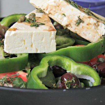 Ready to eat - Easy Greek Village Salad from Naxos Revisited www.compassandfork.com