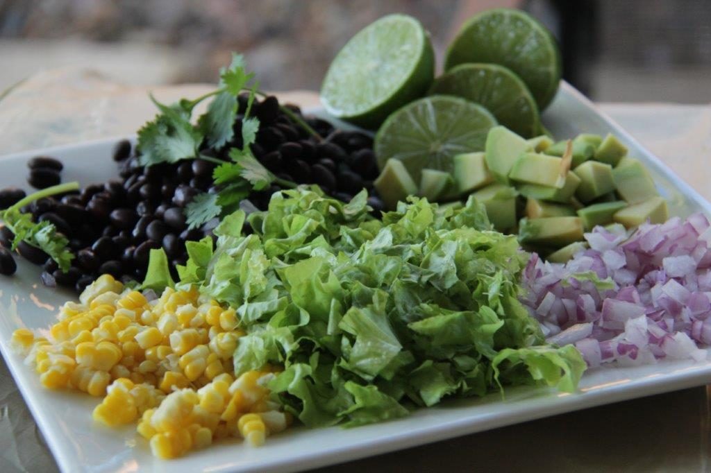 How to Make Healhy Blue Corn Fish Tacos at Home - Fixings www.compassandfork.com