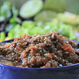 Quick Easy to Make Authentic Tomatillo Chipotle Salsa