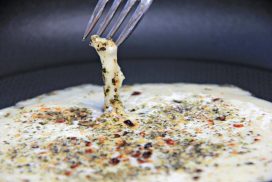 Awesome provoleta grilled provolone cheese is quick and easy - cooked www.compassandfork.com