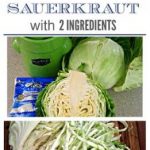 How to Make Simple Healthy Sauerkraut with 2 Ingredients www.compassandfork.com