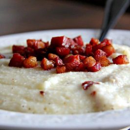 This is the Best Ever Simple Cheesy Bacon Grits